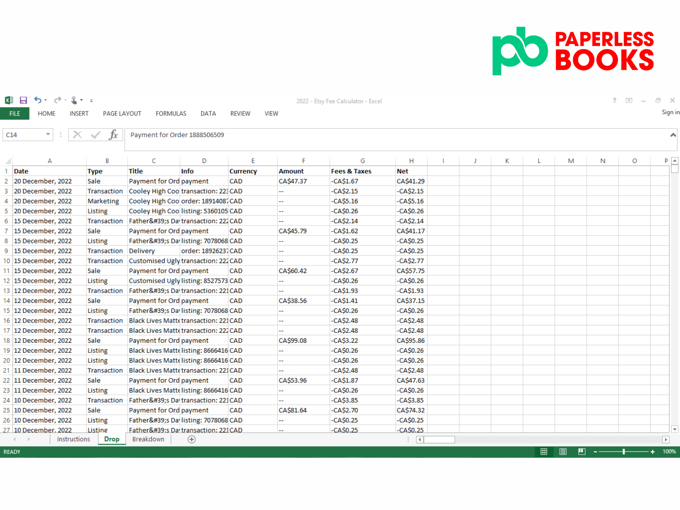 etsy fee calculator