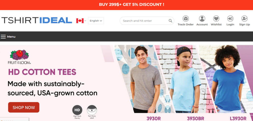 Wholesale T-shirts in Canada