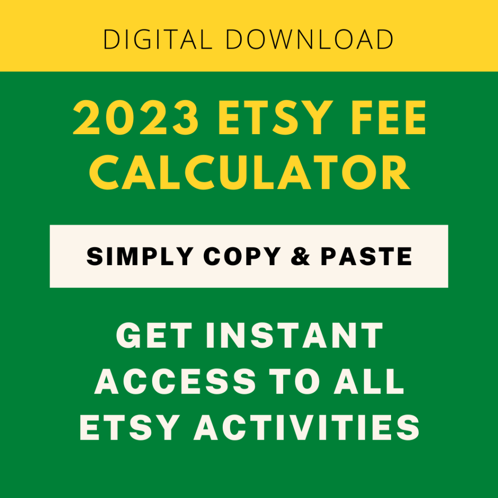 etsy fee calculator 2023