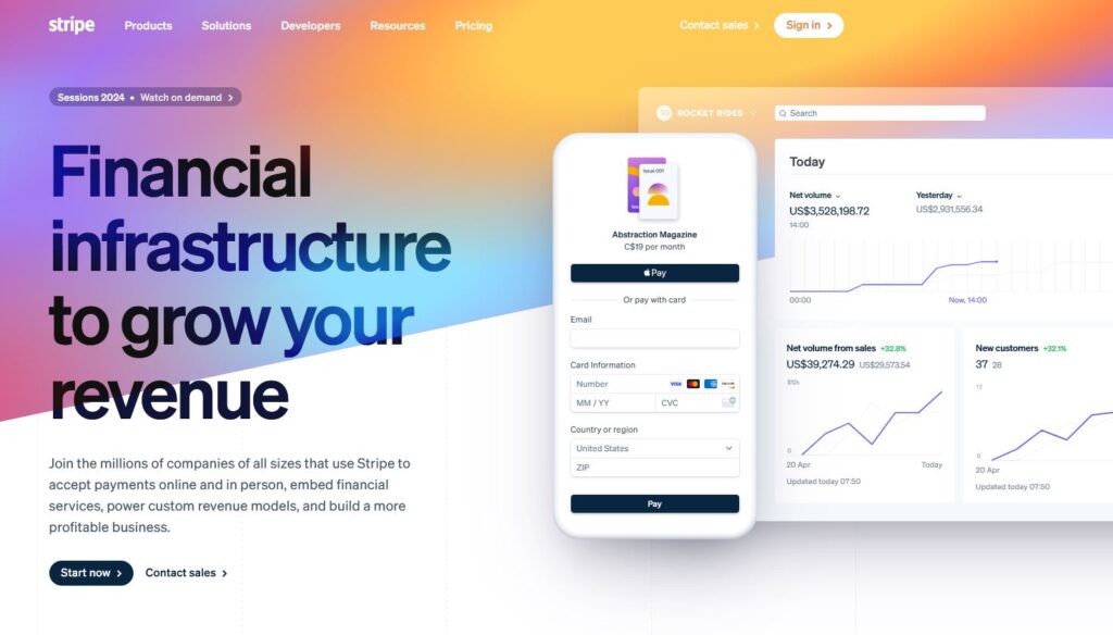 alternative to e-transfer, stripe