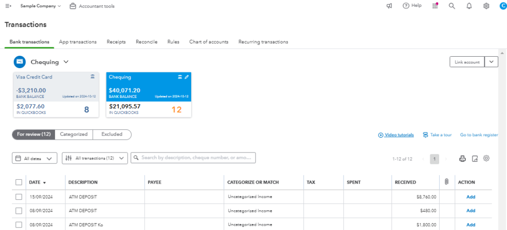 how enter rental income in quickbook online