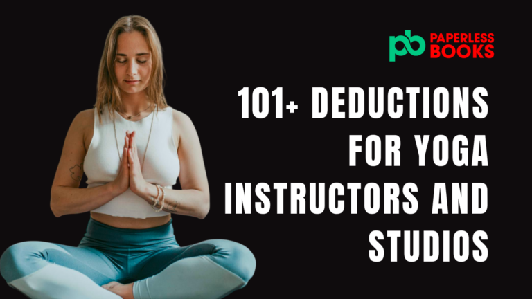 tax write-offs and deductions for yoga instructions and studios