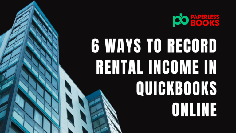 6 ways to record rental income in quickbooks online