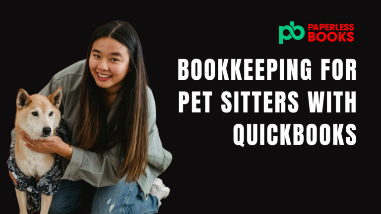 bookkeeping for pet sitters with quickbooks online