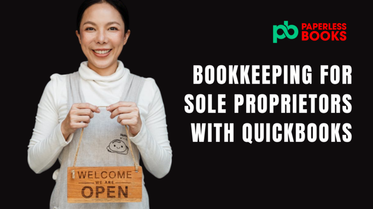 bookkeeping for sole proprietors with quickbooks online