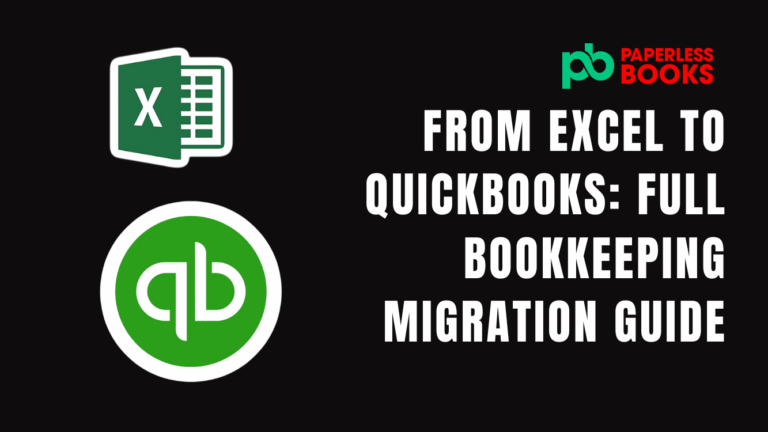 how to move bookkeeping from excel to quickbooks online