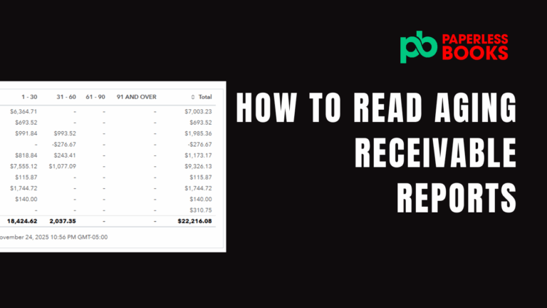 how to read aging receivable reports